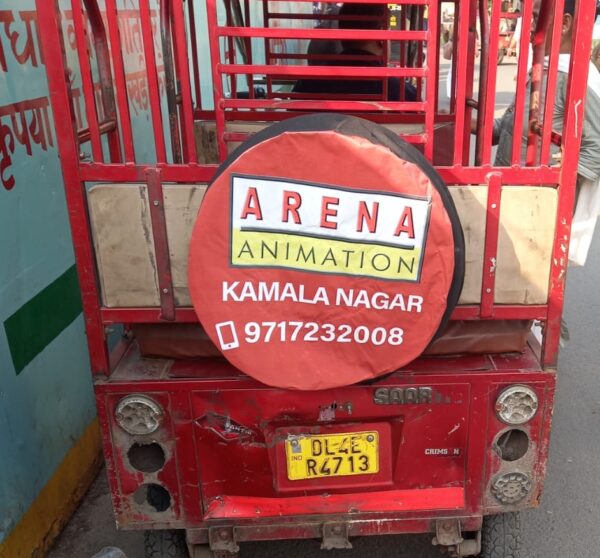 Flex Hoarding In Auto Rickshaw
